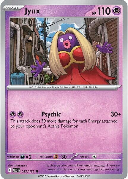 Jynx  - 057/132  - Mega Evolution(Reverse Holo)