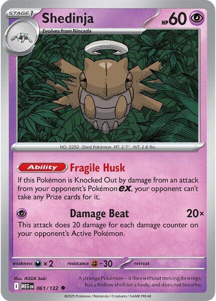 Shedinja  - 061/132  - Mega Evolution(Reverse Holo)