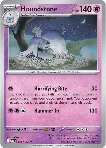 Houndstone  - 066/132  - Mega Evolution(Reverse Holo)