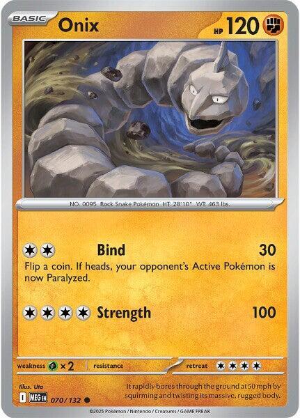 Onix  - 070/132  - Mega Evolution(Reverse Holo)