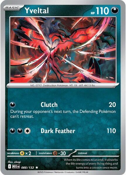 Yveltal  - 088/132  - Mega Evolution (Holo)