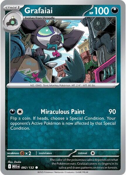 Grafaiai  - 092/132  - Mega Evolution(Reverse Holo)