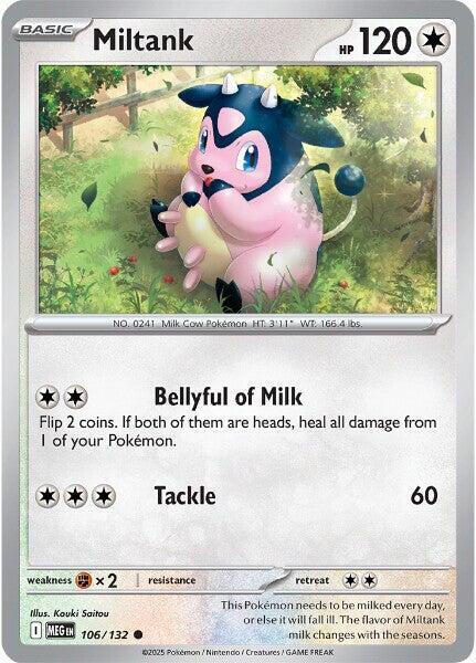 Miltank  - 106/132  - Mega Evolution(Reverse Holo)