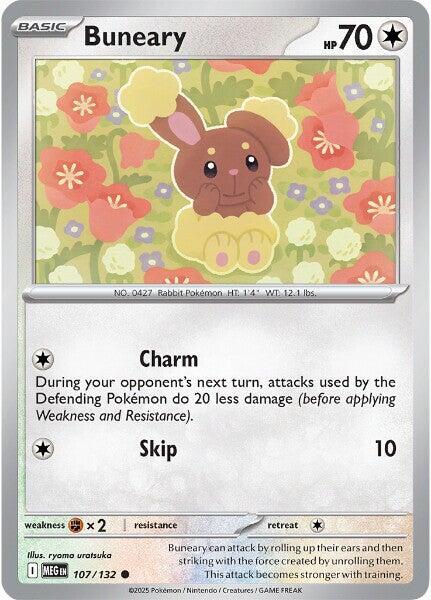 Buneary  - 107/132  - Mega Evolution(Reverse Holo)