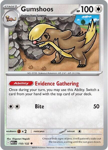 Gumshoos  - 110/132  - Mega Evolution(Reverse Holo)