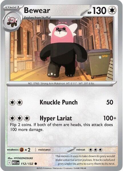 Bewear  - 112/132  - Mega Evolution(Reverse Holo)