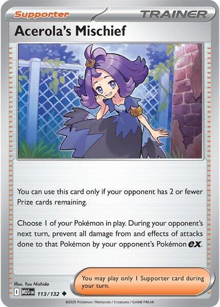 Acerola's Mischief  - 113/132  - Mega Evolution(Reverse Holo)