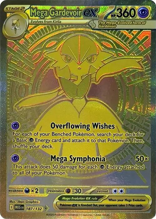 Mega Gardevoir ex - 187/132 - Mega Evolution (MEG)