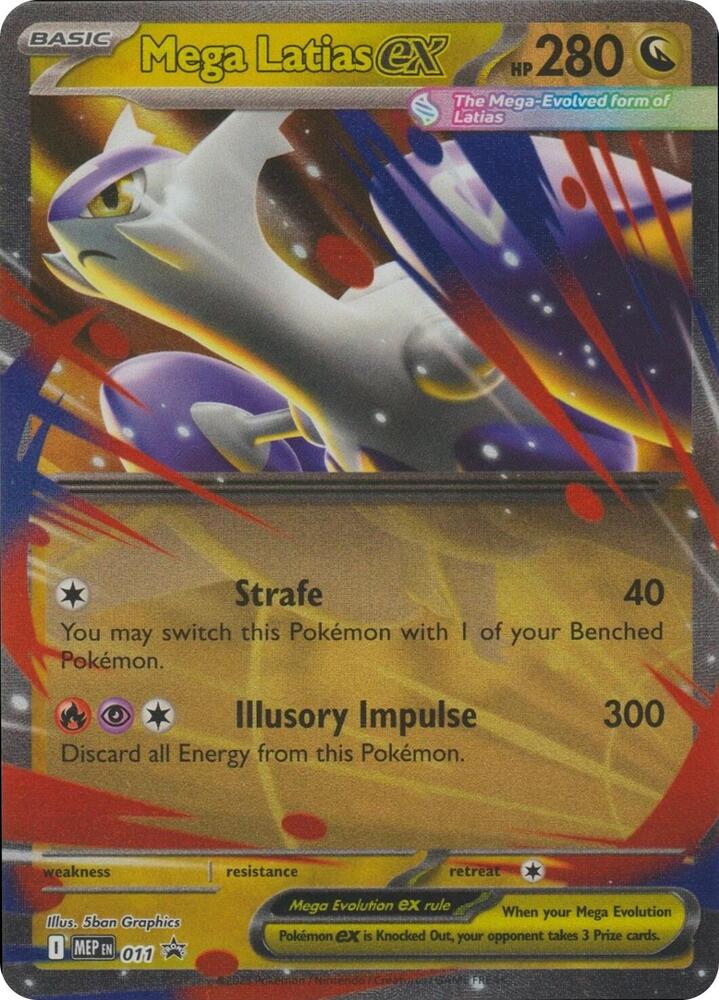 Mega Latias ex - 011 - Mega Evolution (MEP) (Creased Corner)