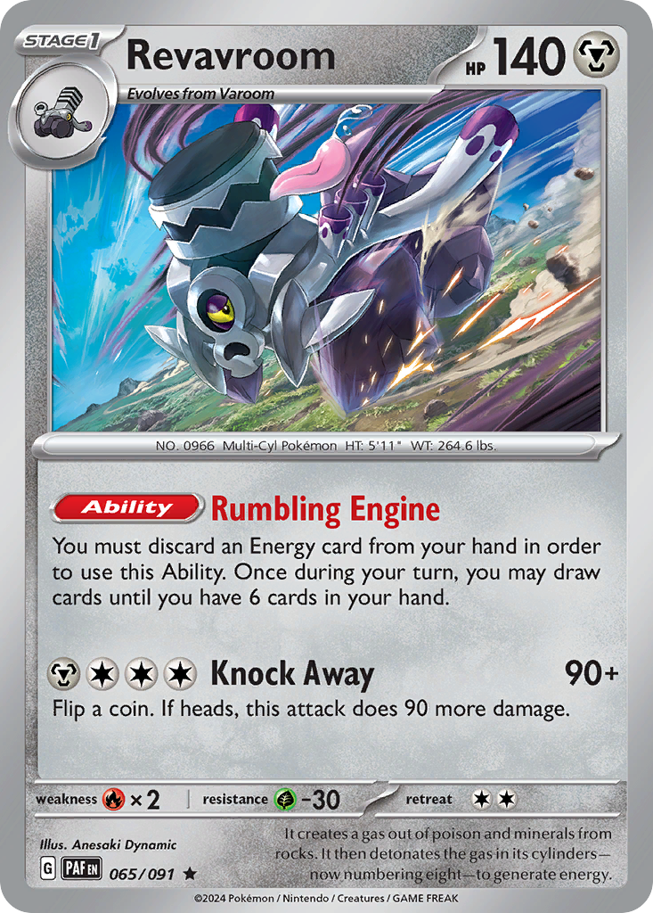 Revavroom - 065/091 - Paldean Fates (Reverse Holo)