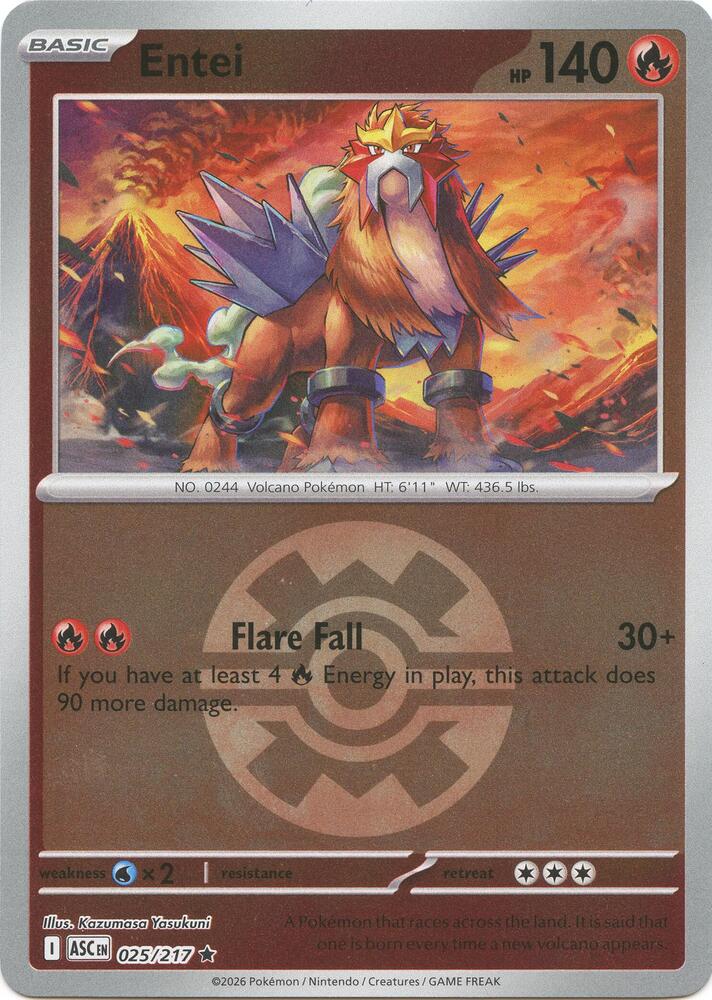 Entei - 025/217 - (Quick Ball) - ME: Ascended Heroes (ASC)