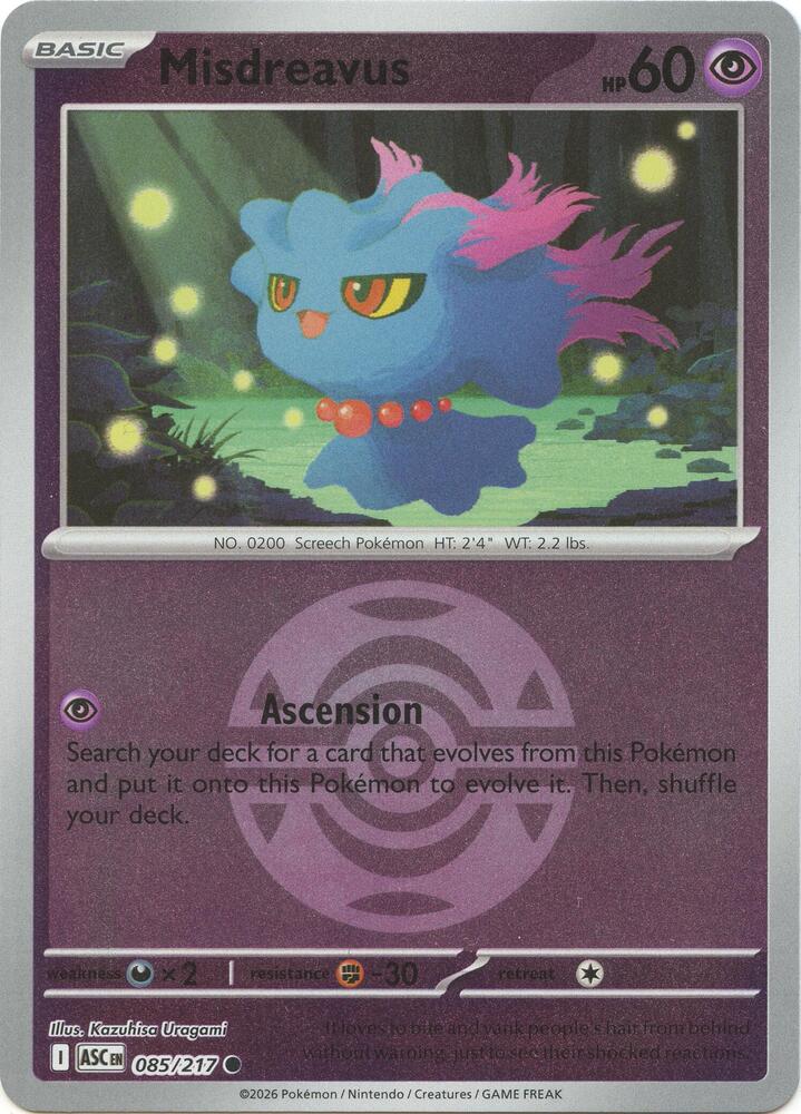 Misdreavus - 085/217 (Dusk Ball) - ME: Ascended Heroes (ASC)