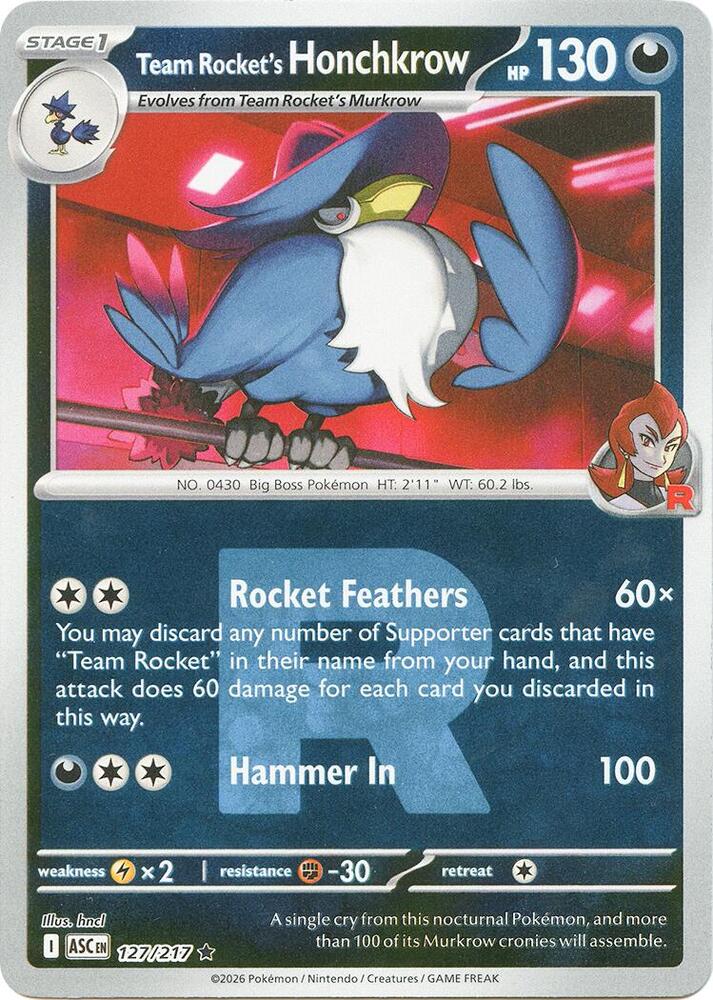 Team Rocket's Honchkrow (Team Rocket) - ME: Ascended Heroes (ASC)