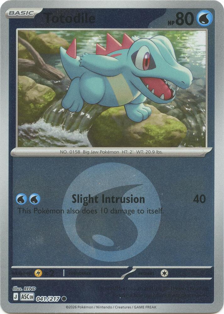 Totodile - 041/217 (Energy Symbol Pattern) - ME: Ascended Heroes (ASC)