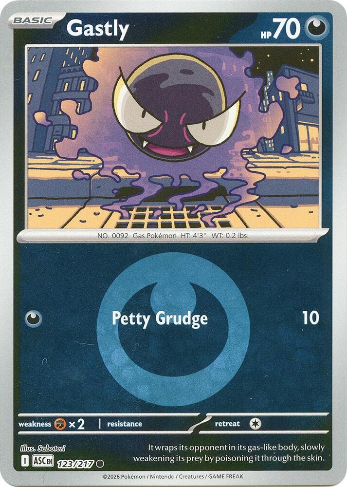 Gastly - 123/217 (Energy Symbol Pattern) - ME: Ascended Heroes (ASC)