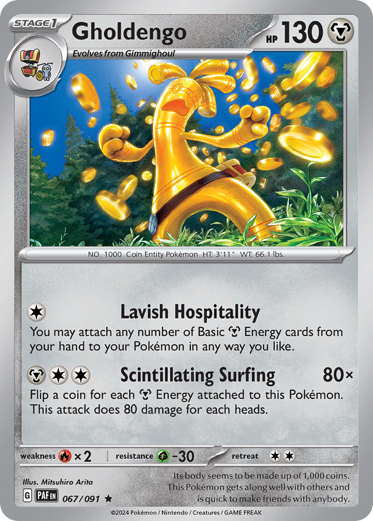Gholdengo - 067/091 - Paldean Fates (Holo)
