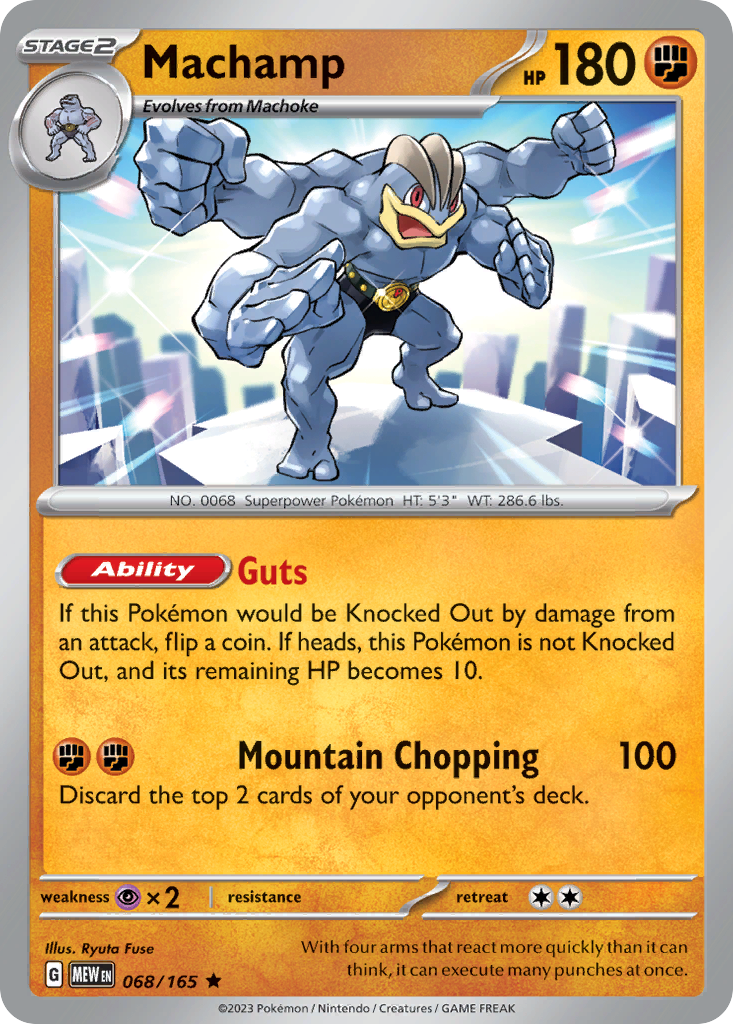 Machamp - 068/165 -SV: Scarlet & Violet 151 (MEW) (Holo)