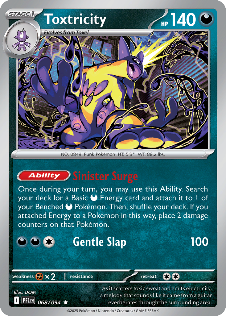 Toxtricity- 068/094 - Phantasmal Flames (Reverse Holo)