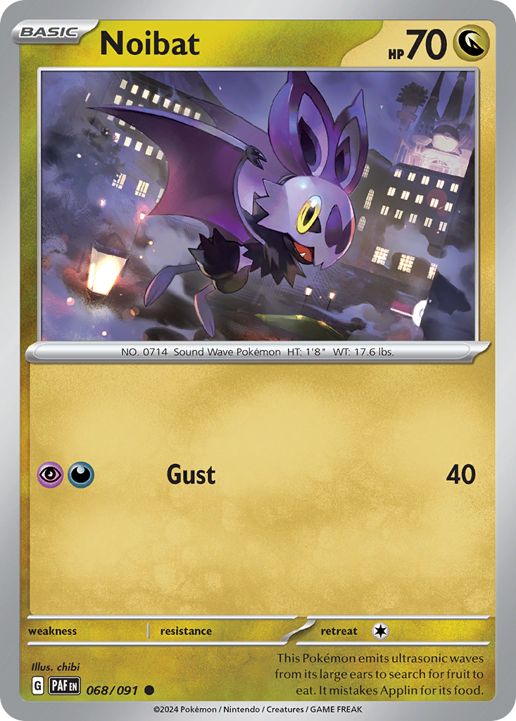 Noibat - 068/091 - Paldean Fates (Reverse Holo)