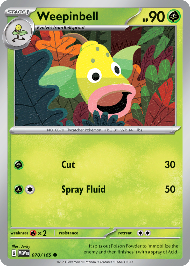 Weepinbell - 070/165 -SV: Scarlet & Violet 151 (MEW)