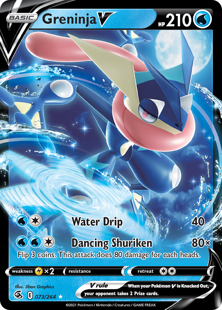 Greninja V - 073/264 - SWSH: Fusion Strike (FST)