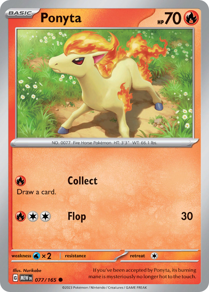 Ponyta - 077/165 -SV: Scarlet & Violet 151 (MEW)