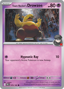 Team Rocket's Drowzee - 079/182 - SV: Destined Rivals (DRI)