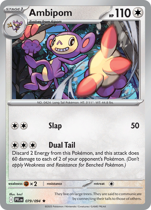 Ambipom - 079/094 - Phantasmal Flames (Reverse Holo)