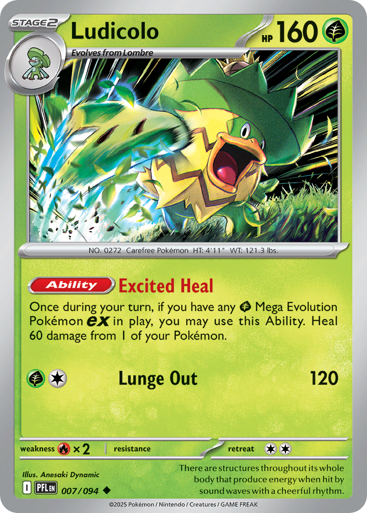 Ludicolo - 007/094 - Phantasmal Flames