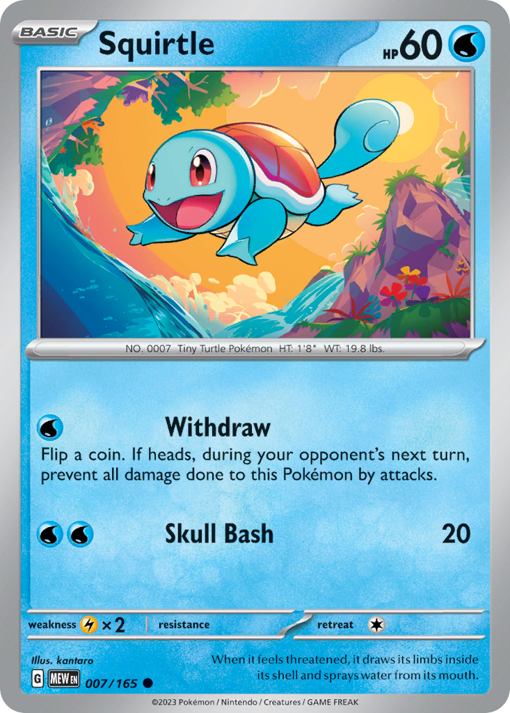 Squirtle - 007/165 -SV: Scarlet & Violet 151 (MEW)