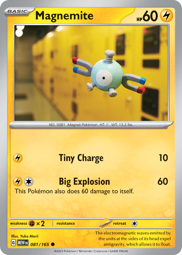 Magnemite - 081/165 -SV: Scarlet & Violet 151 (MEW) (Reverse Holo)
