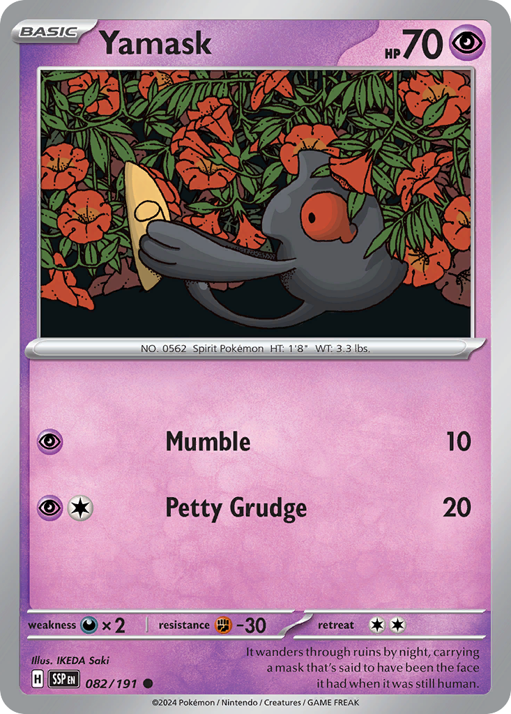 Yamask- 082/191 - Surging Sparks (Reverse Holo)