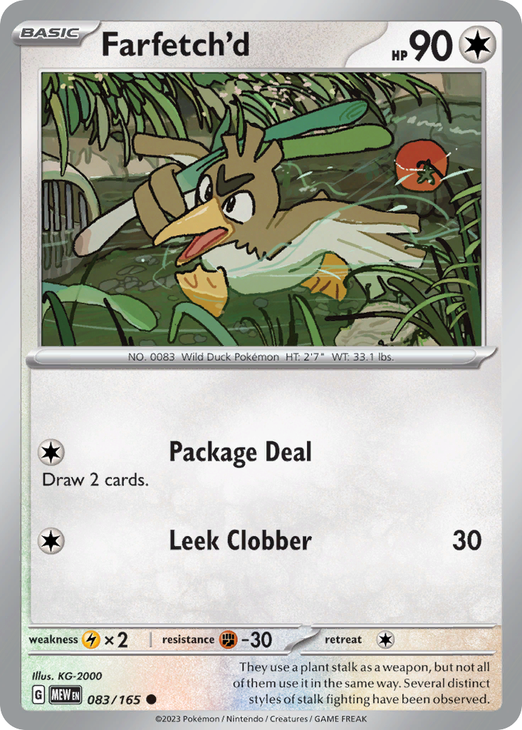Farfetch'd - 083/165 -SV: Scarlet & Violet 151 (MEW) (Reverse Holo)