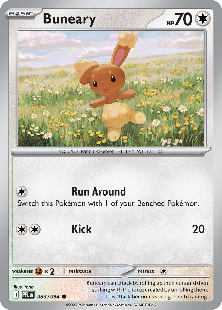 Buneary- 083/094 - Phantasmal Flames (Reverse Holo)