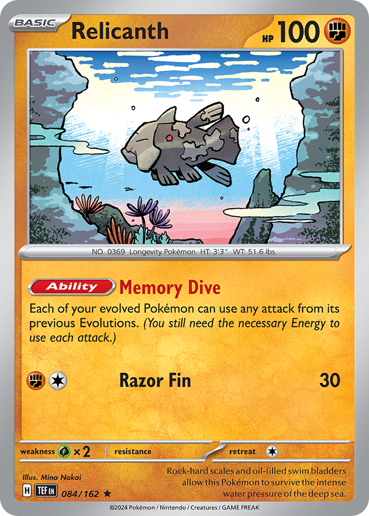 Relicanth - 084/162 - Temporal Forces (Holo)