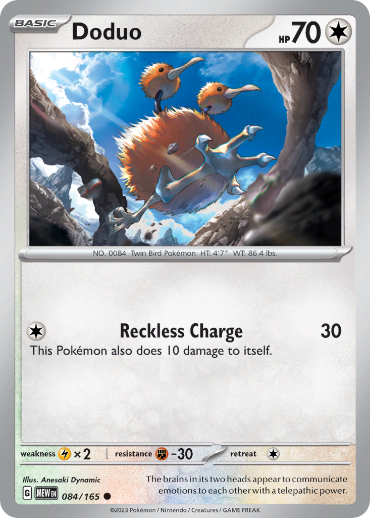 Doduo - 084/165 -SV: Scarlet & Violet 151 (MEW)