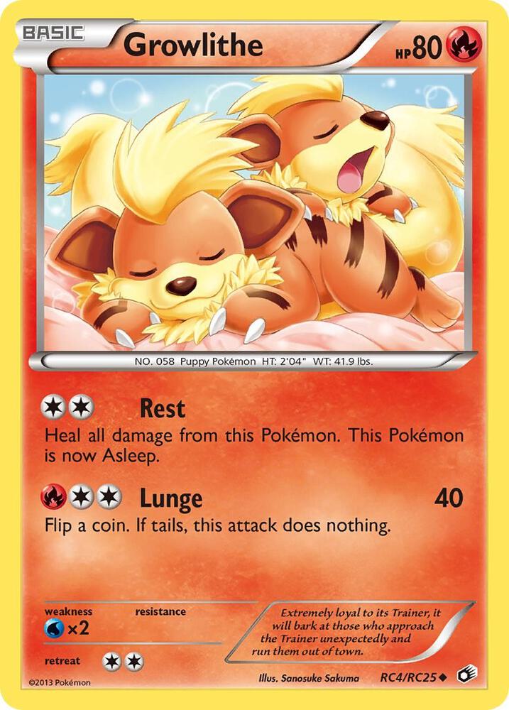 Growlithe - RC4/RC25 - Legendary Treasures: Radiant Collection