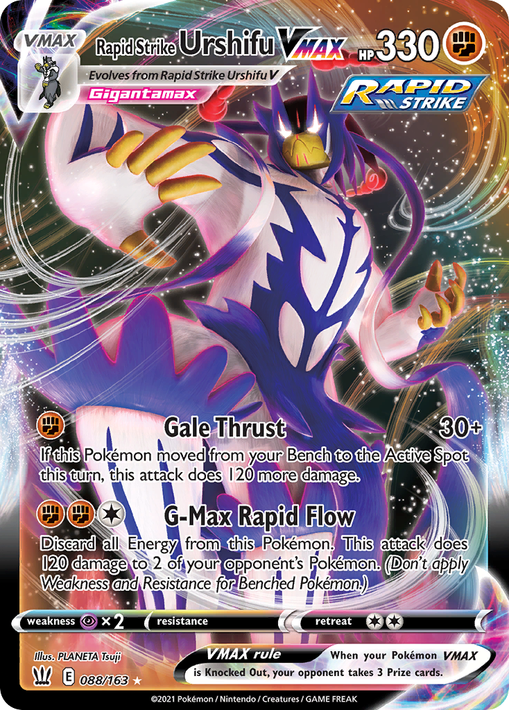 Rapid Strike Urshifu VMAX - 088/163 - SWSH: Battle Styles (BST)