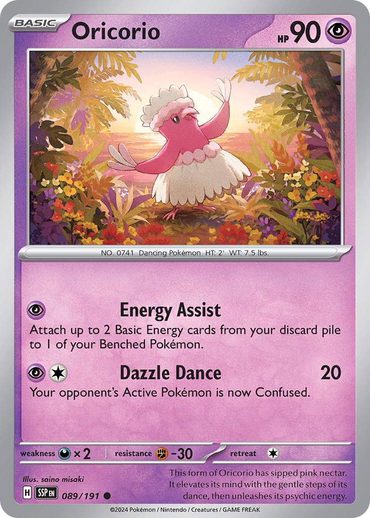 Oricorio - 089/191 - Surging Sparks (Reverse Holo)