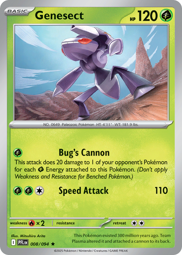 Genesect- 008/094 - Phantasmal Flames (Holo)