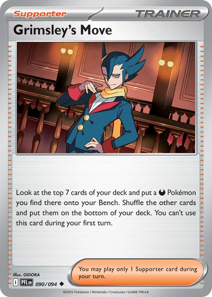 Grimsley's Move- 090/094 - Phantasmal Flames (Reverse Holo)
