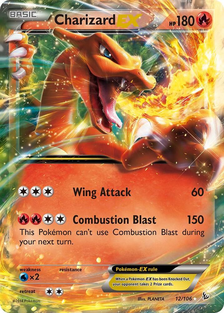 Charizard EX - 12/106 - XY - Flashfire (Damaged)