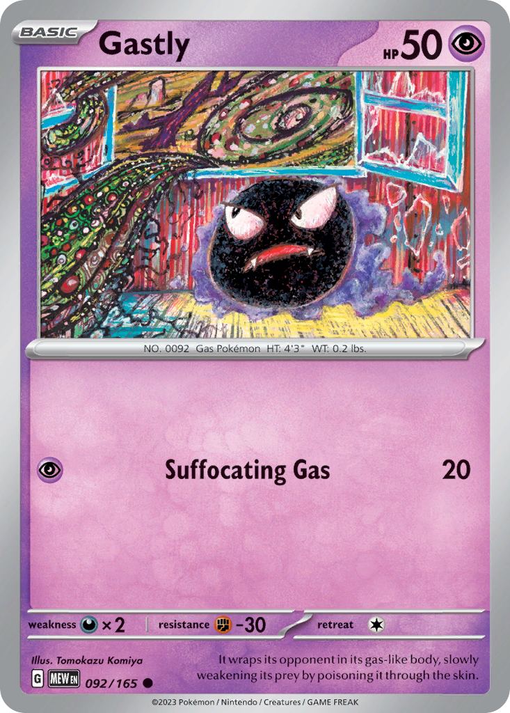 Gastly - 092/165 -SV: Scarlet & Violet 151 (MEW)