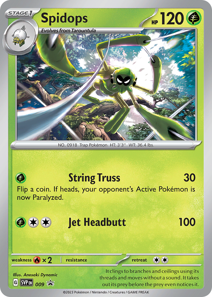 Spidops - 009/215 - SV: Scarlet & Violet Black Star Promos (PR-SV)