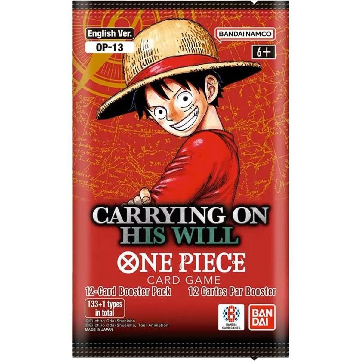 One Piece Card Game: Carrying On His Will Booster Pack (OP-13)