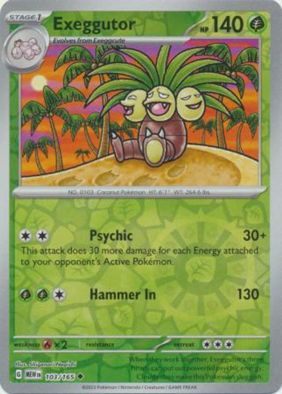 Exeggutor - SV: Scarlet and Violet 151 (MEW) Reverse Holo