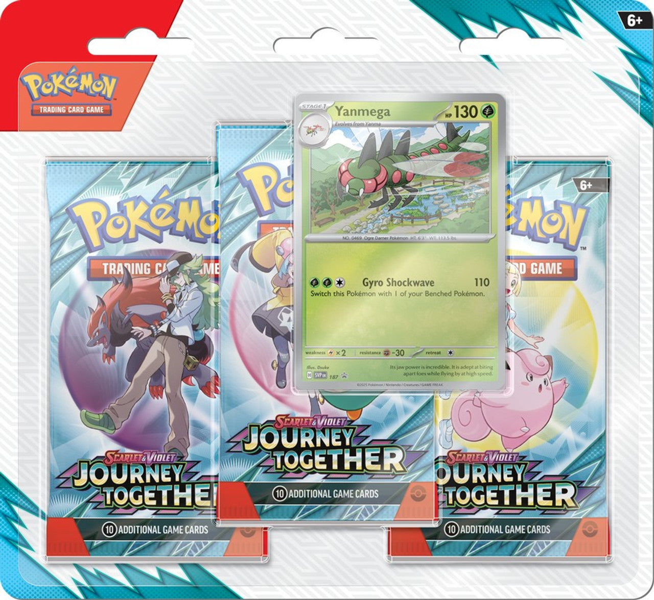 Pokémon: Scarlet & Violet 9: Journey Together - 3-Pack Blister