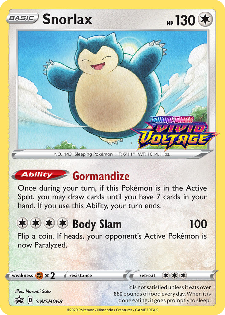 Snorlax - 068/307 - SWSH: SWSH Black Star Promos (PR-SW)
