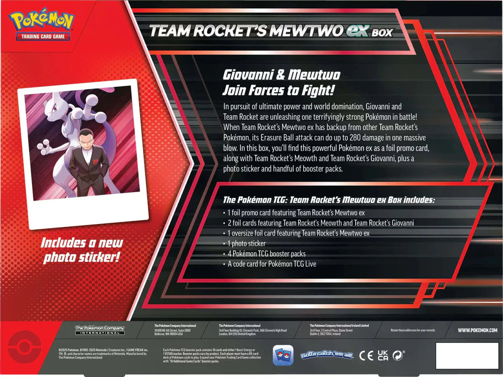 Pokémon: Team Rocket’s Mewtwo ex Box