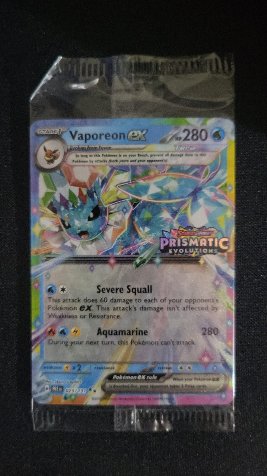 Glaceon ex Prismatic Evolutions Stamped Sealed Promo